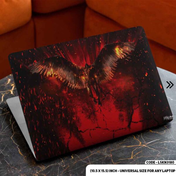 Lucifer Cartoon Art Illustration Matte Finished Removable Waterproof Laptop Sticker & Laptop Skin (Including FREE Accessories) - LSKN3180 - DDecorator