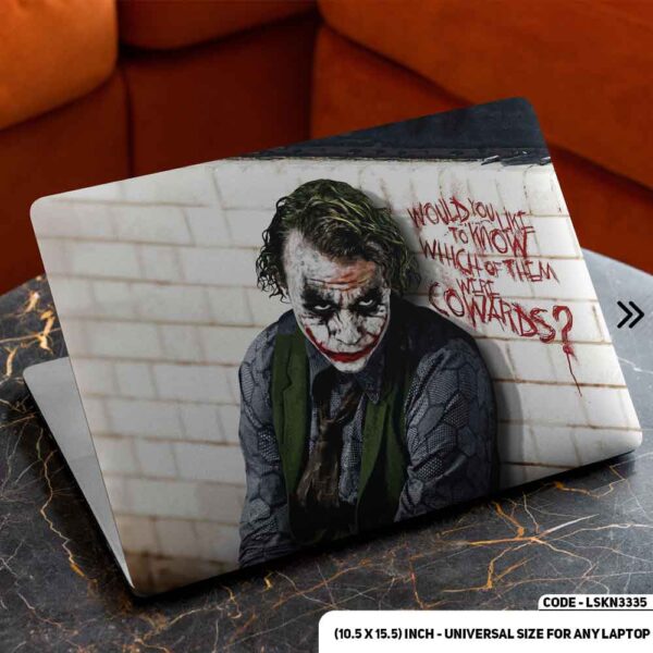 Joker - Why So Serious Matte Finished Removable Waterproof Laptop Sticker & Laptop Skin (Including FREE Accessories) - LSKN3335 - DDecorator