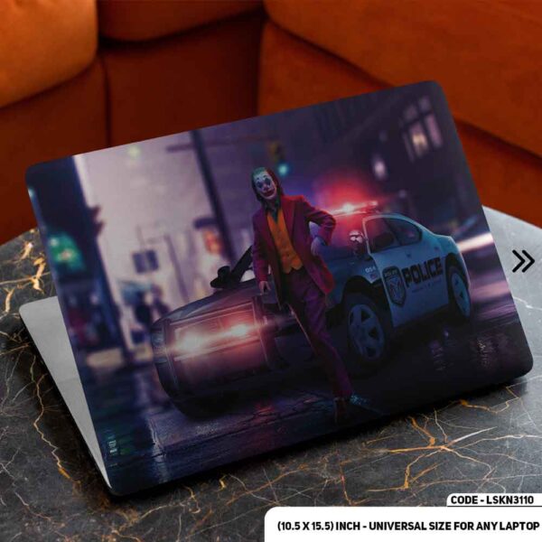 JOKER Standing Matte Finished Removable Waterproof Laptop Sticker & Laptop Skin (Including FREE Accessories) - LSKN3110 - DDecorator