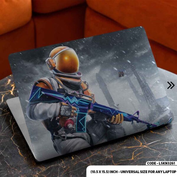 Astronaut Digital Illustration Matte Finished Removable Waterproof Laptop Sticker & Laptop Skin (Including FREE Accessories) - LSKN3261 - DDecorator