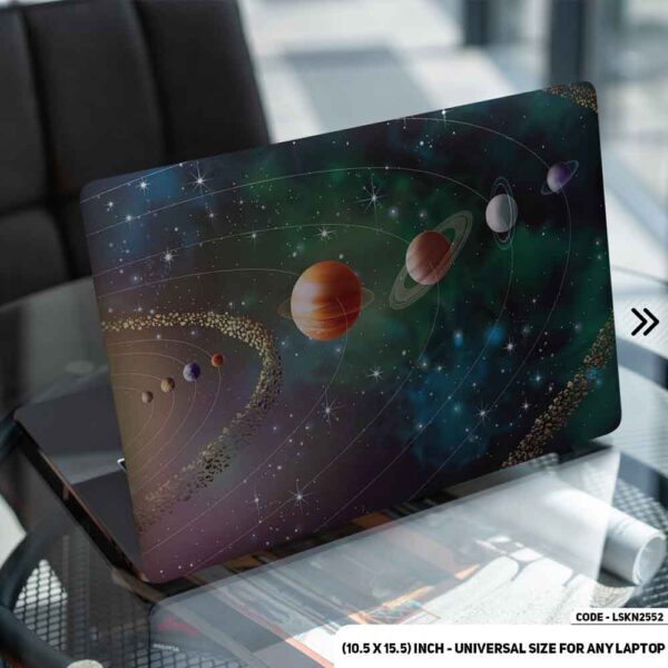 Outer Space Milky Way Galaxy Matte Finished Removable Waterproof Laptop Sticker & Laptop Skin (Including FREE Accessories) - LSKN2552 - DDecorator