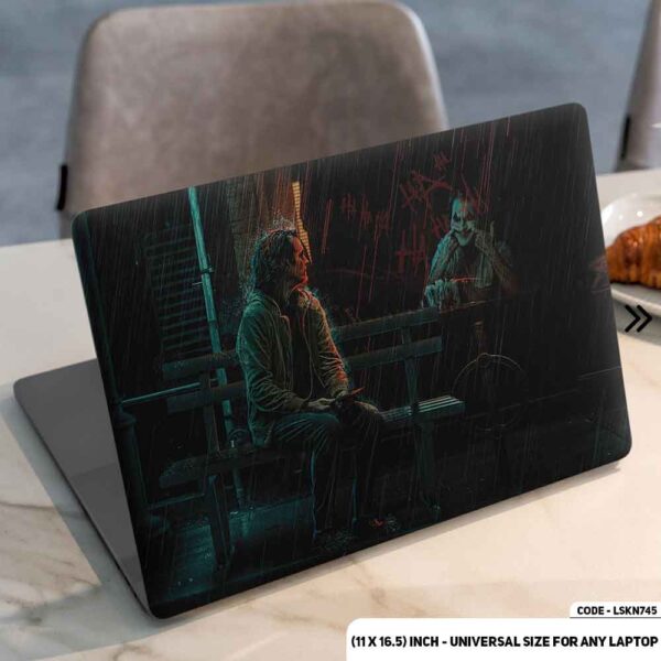 JOKER Matte Finished Removable Waterproof Laptop Sticker & Laptop Skin (Including FREE Accessories) - LSKN745 - DDecorator