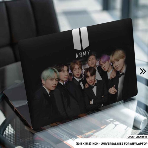 BTS Member Matte Finished Removable Waterproof Laptop Sticker & Laptop Skin (Including FREE Accessories) - LSKN2848 - DDecorator