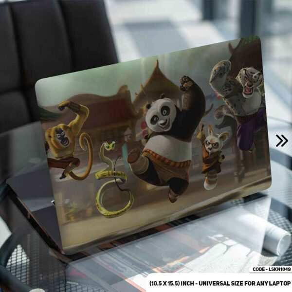 Kung Fu Panda Matte Finished Removable Waterproof Laptop Sticker & Laptop Skin (Including FREE Accessories) - LSKN1049 - DDecorator
