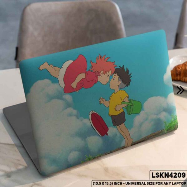 Cartoon Couple Anime Matte Finished Removable Waterproof Laptop Sticker & Laptop Skin (Including FREE Accessories) - LSKN4209 - DDecorator