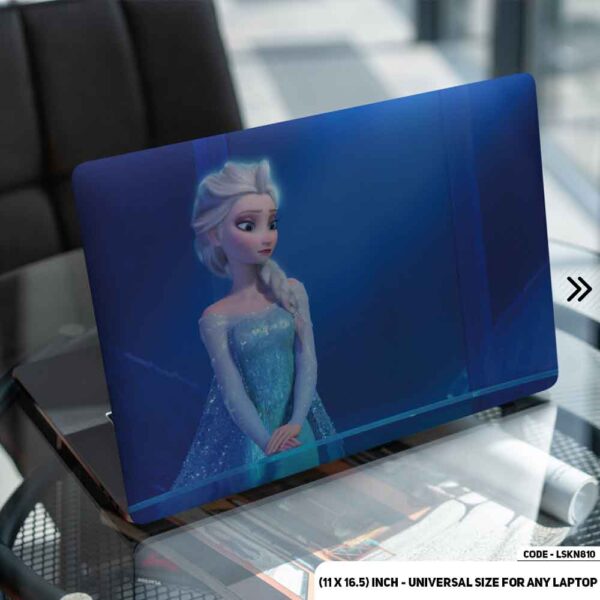 Elsa In Frozen Matte Finished Removable Waterproof Laptop Sticker & Laptop Skin (Including FREE Accessories) - LSKN810 - DDecorator