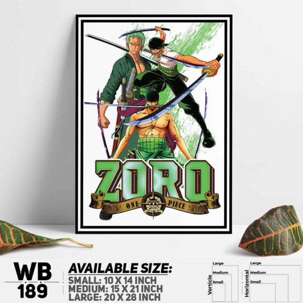 DDecorator One Piece Anime Manga series Wall Decoration And Home Decoration PVC Wall Board And Wall Canvas - WB189