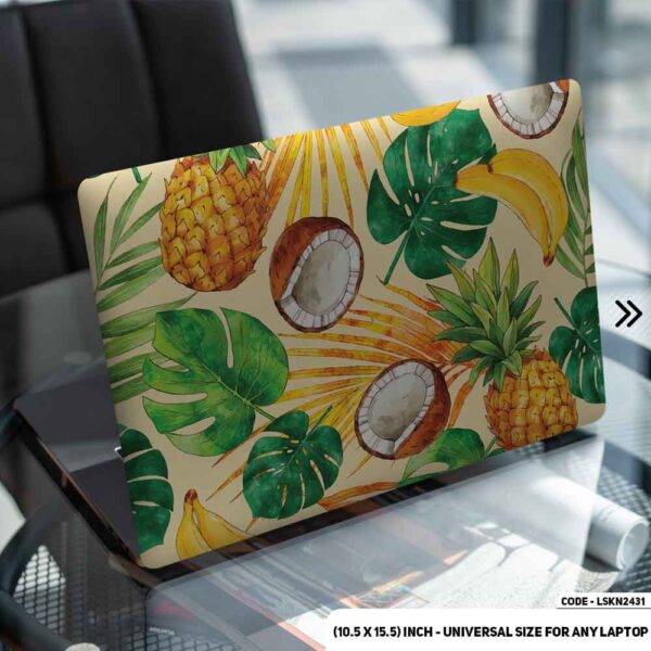 Fruit Pattern Floral Design Matte Finished Removable Waterproof Laptop Sticker & Laptop Skin (Including FREE Accessories) - LSKN2431 - DDecorator
