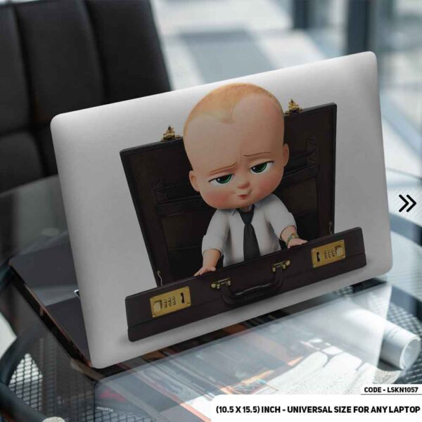 The Boss Baby Matte Finished Removable Waterproof Laptop Sticker & Laptop Skin (Including FREE Accessories) - LSKN1057 - DDecorator