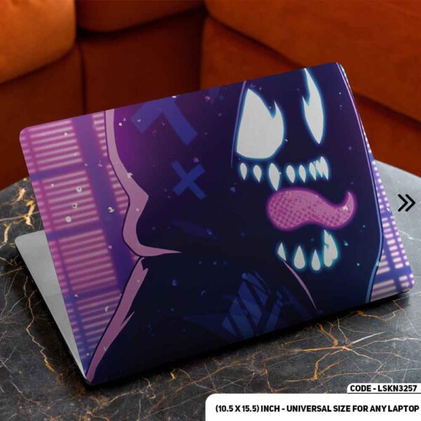 Scary Face Digital Illustration Matte Finished Removable Waterproof Laptop Sticker & Laptop Skin (Including FREE Accessories) - LSKN3257 - DDecorator