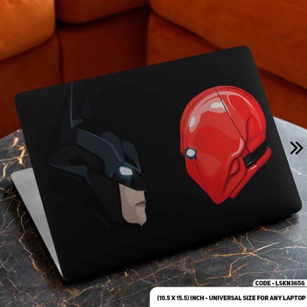 BATMAN & DEADPOOL Matte Finished Removable Waterproof Laptop Sticker & Laptop Skin (Including FREE Accessories) - LSKN3656 - DDecorator