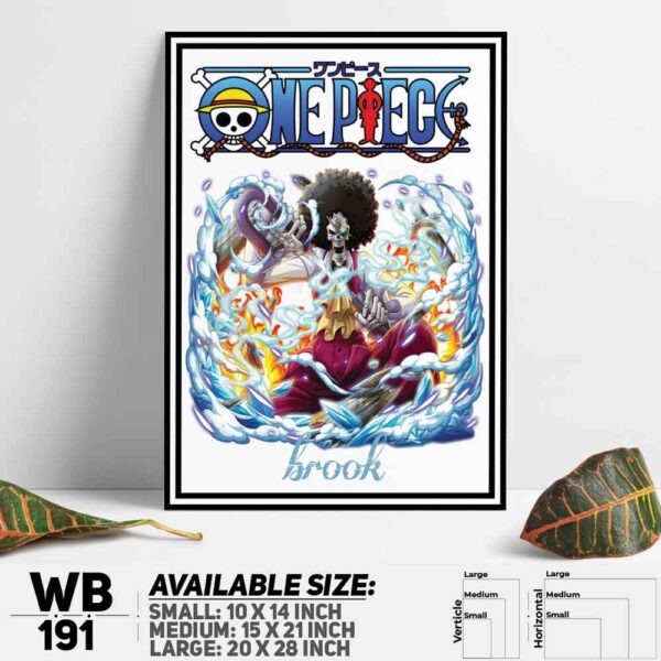 DDecorator One Piece Anime Manga series Wall Decoration And Home Decoration PVC Wall Board And Wall Canvas - WB191
