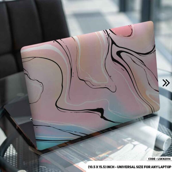 Liquid Marble Texture Matte Finished Removable Waterproof Laptop Sticker & Laptop Skin (Including FREE Accessories) - LSKN2014 - DDecorator