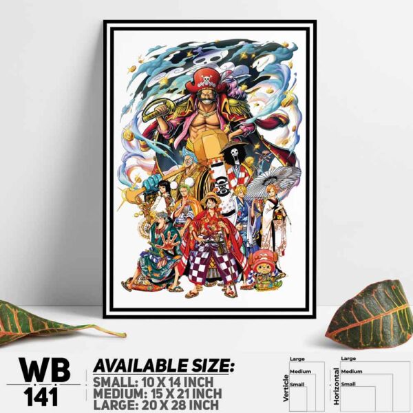 DDecorator One Piece Anime Manga series Wall Decoration And Home Decoration PVC Wall Board And Wall Canvas - WB141