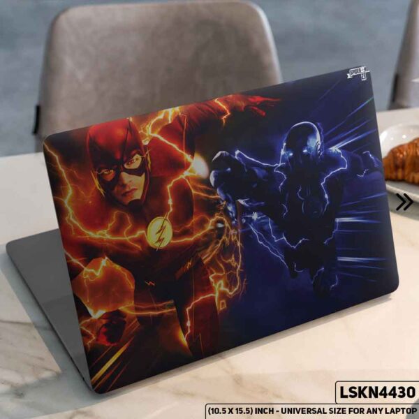 Flash Justice League Matte Finished Removable Waterproof Laptop Sticker & Laptop Skin (Including FREE Accessories) - LSKN4430 - DDecorator
