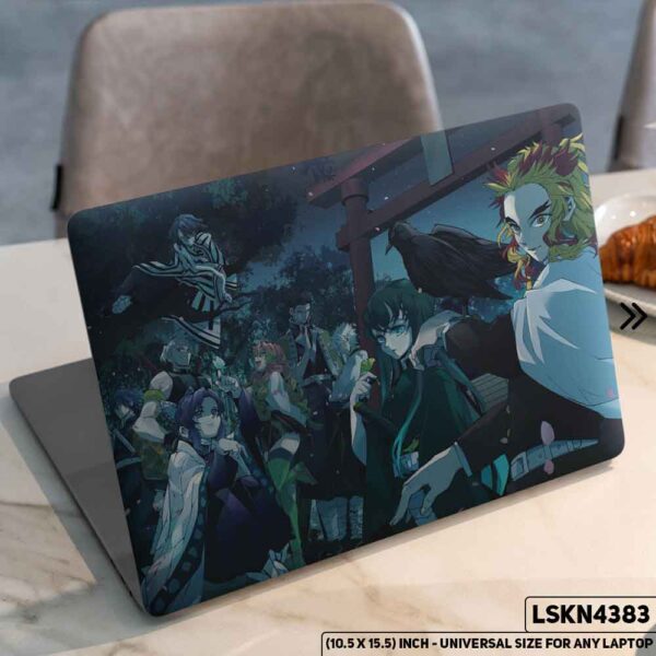 Demon Slayer: Kimetsu no Yaiba Matte Finished Removable Waterproof Laptop Sticker & Laptop Skin (Including FREE Accessories) - LSKN4383 - DDecorator