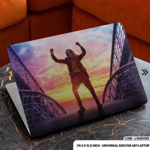 JOKER Laughing Matte Finished Removable Waterproof Laptop Sticker & Laptop Skin (Including FREE Accessories) - LSKN3089 - DDecorator