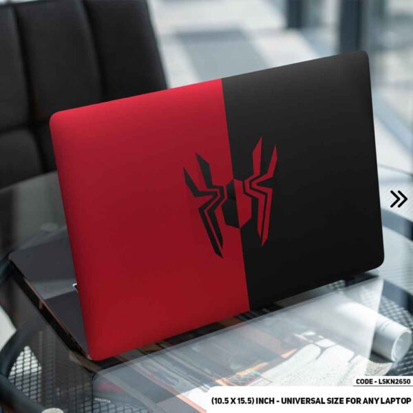 Spiderman Logo Matte Finished Removable Waterproof Laptop Sticker & Laptop Skin (Including FREE Accessories) - LSKN2650 - DDecorator