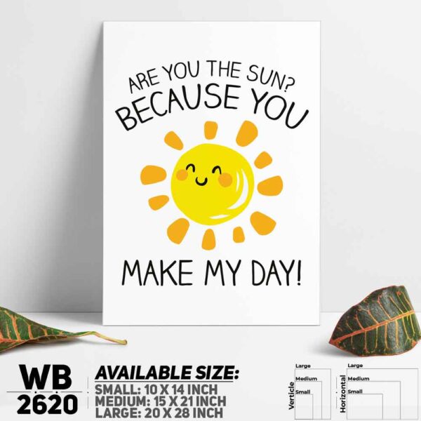 DDecorator Make My Day - Motivational Wall Decoration And Home Decoration PVC Wall Board And Wall Canvas - WB2620