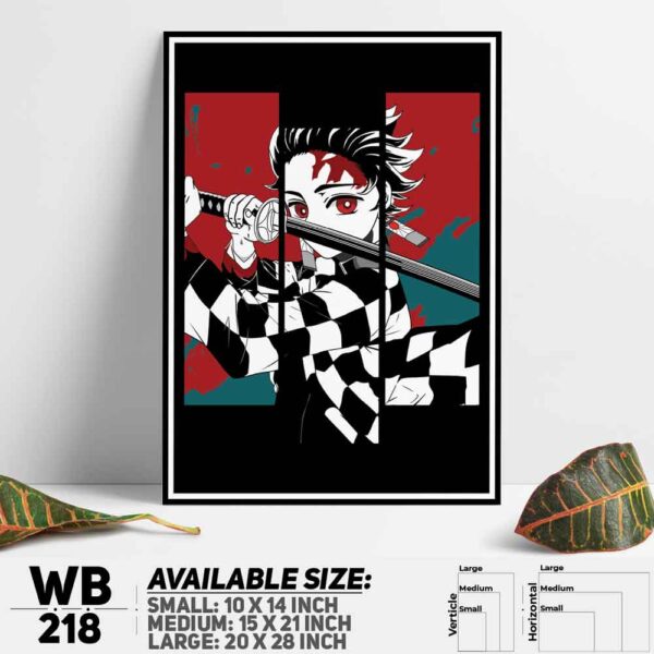 DDecorator Demon Slayer Anime Series Wall Decoration And Home Decoration PVC Wall Board And Wall Canvas - WB218