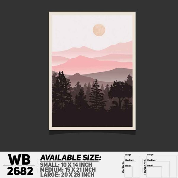 DDecorator Landscape Art Digital Illustration Wall Decoration And Home Decoration PVC Wall Board And Wall Canvas - WB2682