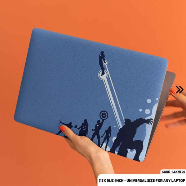 Avengers Shadow Matte Finished Removable Waterproof Laptop Sticker & Laptop Skin (Including FREE Accessories) - LSKN506 - DDecorator