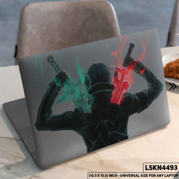 Warrior Fantacy Art Digital Illustration Matte Finished Removable Waterproof Laptop Sticker & Laptop Skin (Including FREE Accessories) - LSKN4493 - DDecorator
