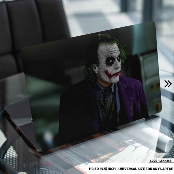 Joker Iconic Face Matte Finished Removable Waterproof Laptop Sticker & Laptop Skin (Including FREE Accessories) - LSKN2671 - DDecorator