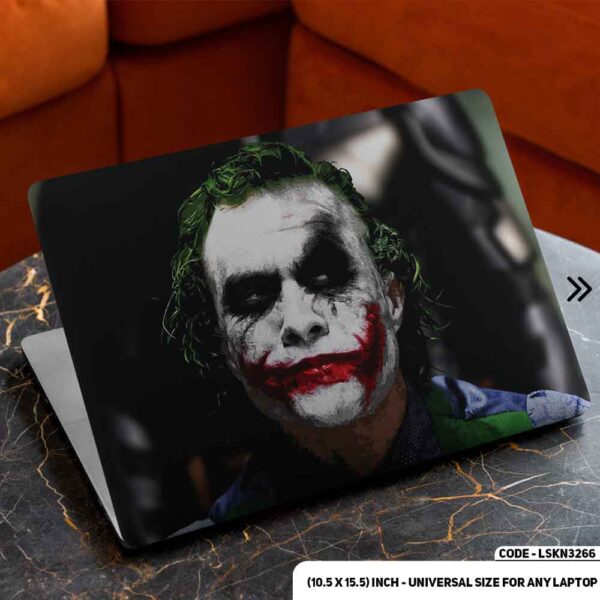 Joker Face Matte Finished Removable Waterproof Laptop Sticker & Laptop Skin (Including FREE Accessories) - LSKN3266 - DDecorator