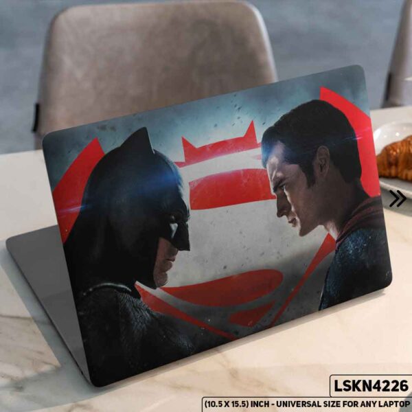 Superman Batman Justice League Matte Finished Removable Waterproof Laptop Sticker & Laptop Skin (Including FREE Accessories) - LSKN4226 - DDecorator