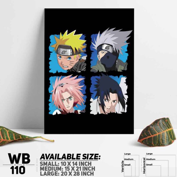 DDecorator Naruto Uzumak Manga Naruto Anime Wall Decoration And Home Decoration PVC Wall Board And Wall Canvas - WB110