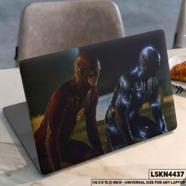 Flash Justice League Matte Finished Removable Waterproof Laptop Sticker & Laptop Skin (Including FREE Accessories) - LSKN4437 - DDecorator