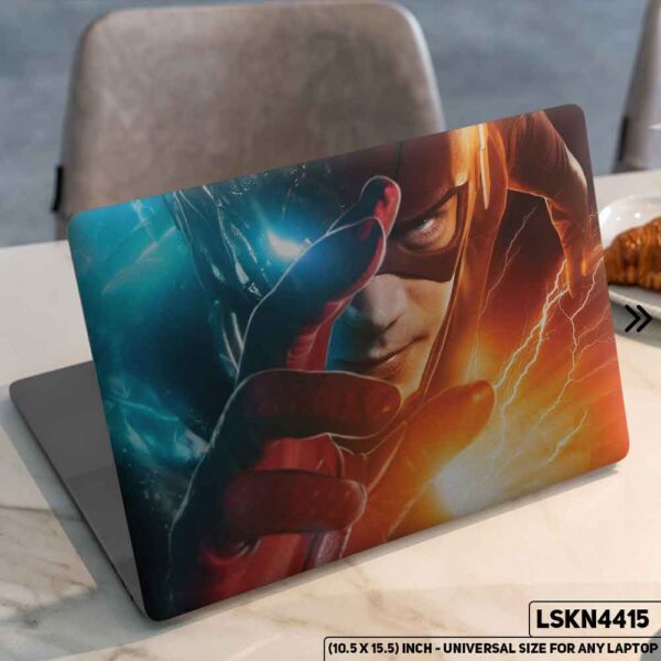 Flash Justice League Matte Finished Removable Waterproof Laptop Sticker & Laptop Skin (Including FREE Accessories) - LSKN4415 - DDecorator