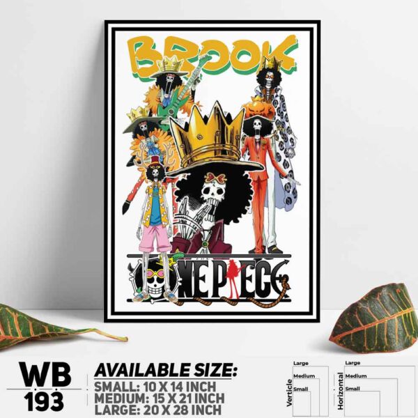 DDecorator One Piece Anime Manga series Wall Decoration And Home Decoration PVC Wall Board And Wall Canvas - WB193