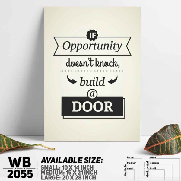 DDecorator Oppurchunity - Motivational Wall Decoration And Home Decoration PVC Wall Board And Wall Canvas - WB2055