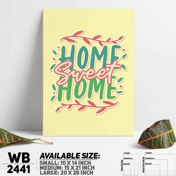 DDecorator Home Seet Home - Motivational Wall Decoration And Home Decoration PVC Wall Board And Wall Canvas - WB2441