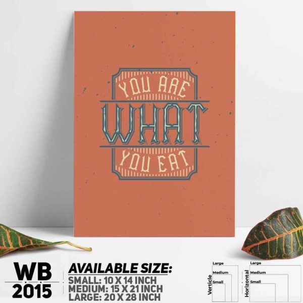 DDecorator Food - Motivational Wall Decoration And Home Decoration PVC Wall Board And Wall Canvas - WB2015
