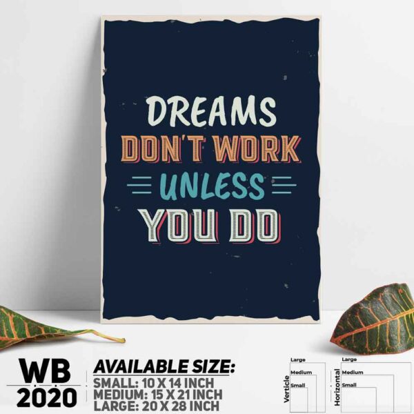 DDecorator Dream - Motivational Wall Decoration And Home Decoration PVC Wall Board And Wall Canvas - WB2020