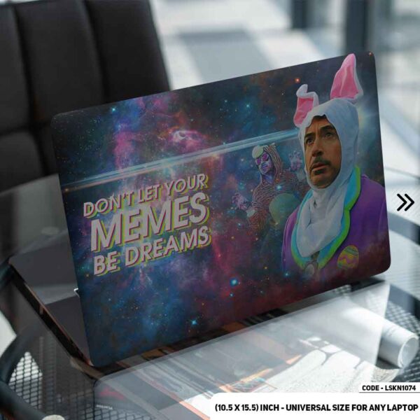 Popluar Meme Matte Finished Removable Waterproof Laptop Sticker & Laptop Skin (Including FREE Accessories) - LSKN1074 - DDecorator