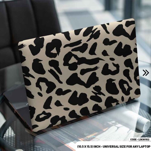 Camel Flush Pattern B/W Matte Finished Removable Waterproof Laptop Sticker & Laptop Skin (Including FREE Accessories) - LSKN1102 - DDecorator