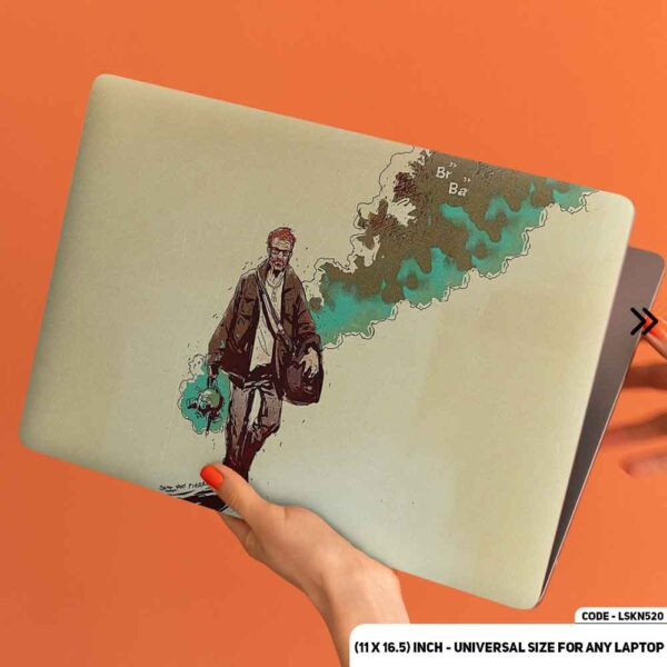 Heisenberg Waking Down Art Matte Finished Removable Waterproof Laptop Sticker & Laptop Skin (Including FREE Accessories) - LSKN520 - DDecorator
