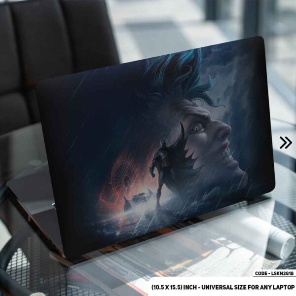 BATMAN & Joker Matte Finished Removable Waterproof Laptop Sticker & Laptop Skin (Including FREE Accessories) - LSKN2818 - DDecorator