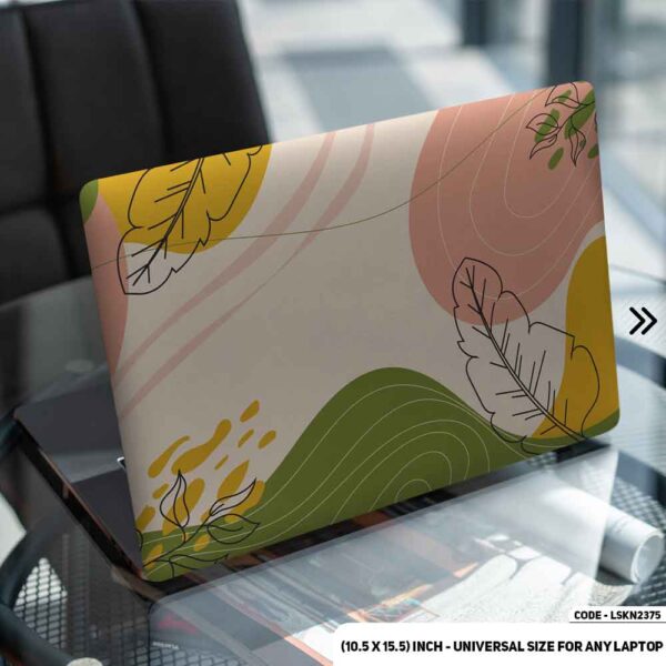 Flower Pattern Floral Design Matte Finished Removable Waterproof Laptop Sticker & Laptop Skin (Including FREE Accessories) - LSKN2375 - DDecorator