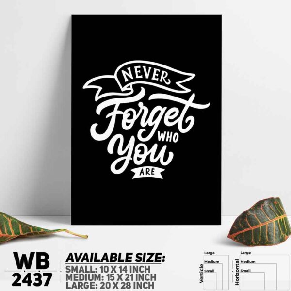 DDecorator Never Forget The Hardwork - Motivational Wall Decoration And Home Decoration PVC Wall Board And Wall Canvas - WB2437