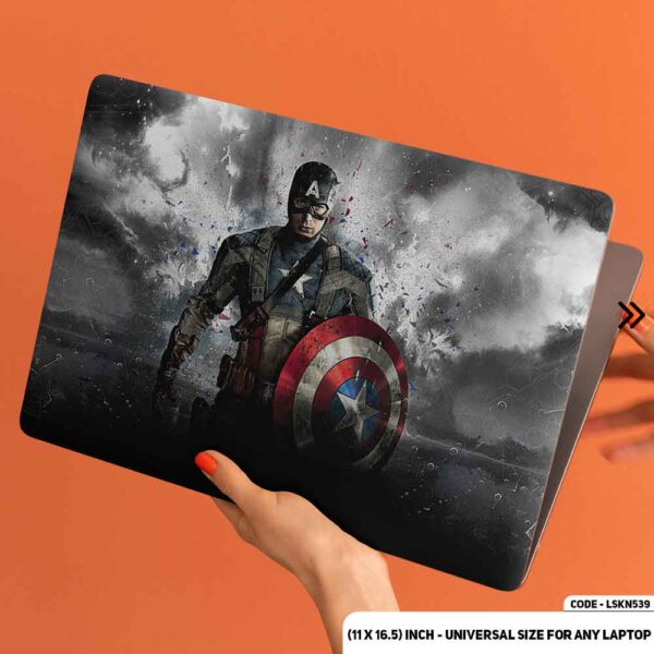 Water Filter of Captaine America Matte Finished Removable Waterproof Laptop Sticker & Laptop Skin (Including FREE Accessories) - LSKN539 - DDecorator