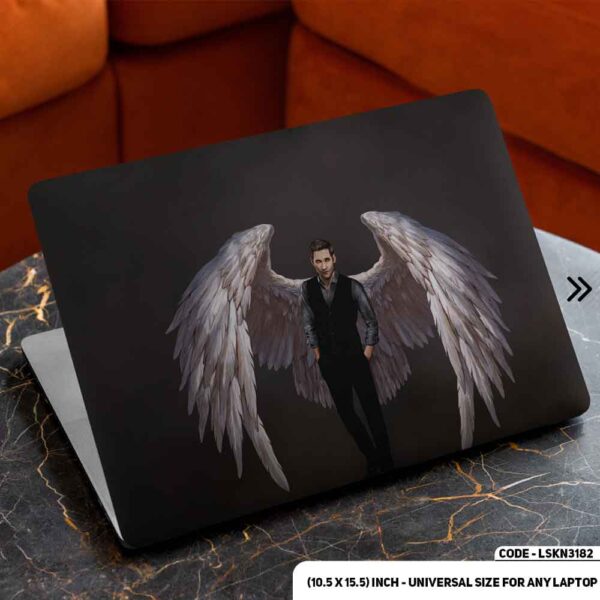 Lucifer Cartoon Art Illustration Matte Finished Removable Waterproof Laptop Sticker & Laptop Skin (Including FREE Accessories) - LSKN3182 - DDecorator