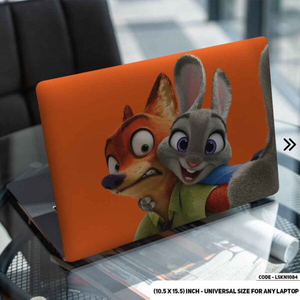 Zootopia Matte Finished Removable Waterproof Laptop Sticker & Laptop Skin (Including FREE Accessories) - LSKN1084 - DDecorator