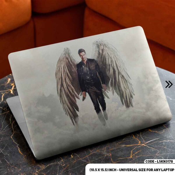 Lucifer Cartoon Art Illustration Matte Finished Removable Waterproof Laptop Sticker & Laptop Skin (Including FREE Accessories) - LSKN3178 - DDecorator