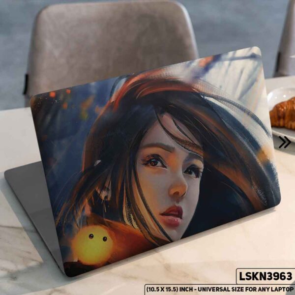 Fantacy Art Digital Illustration Matte Finished Removable Waterproof Laptop Sticker & Laptop Skin (Including FREE Accessories) - LSKN3963 - DDecorator