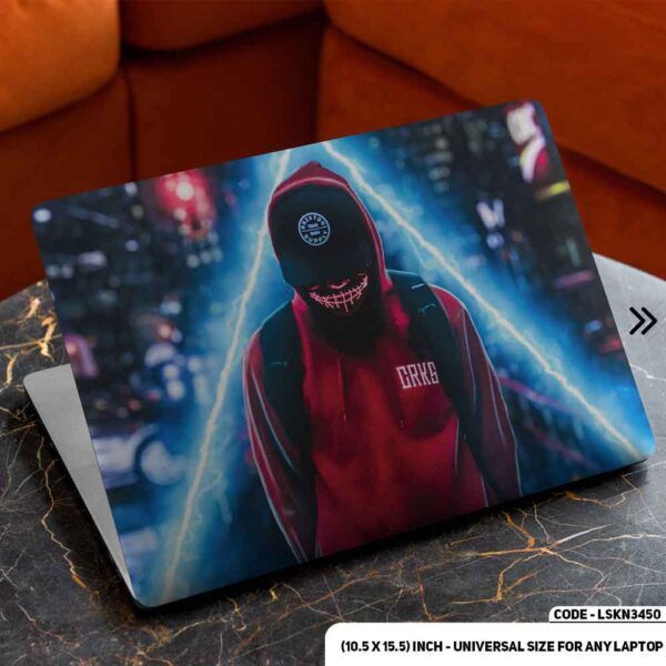 Digital Character Illustration Matte Finished Removable Waterproof Laptop Sticker & Laptop Skin (Including FREE Accessories) - LSKN3450 - DDecorator